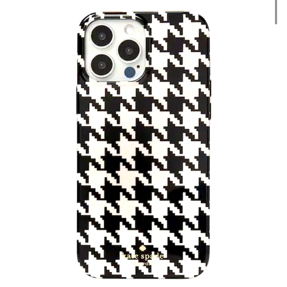 Kate Spade lightly used Houndstooth Printed Resin iPhone 13 Pro case